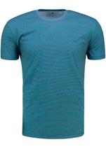 Camiseta Infantil Slim com Listras Azul Tamanho 12 Ogochi