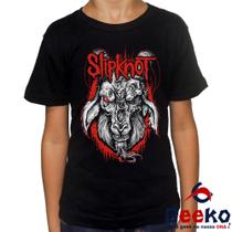 Camiseta Infantil Slipknot 100% Algodão Rock Geeko Camiseta Infantil Slipknot 100% Algodão Rock Geeko