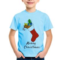 Camiseta Infantil Socket Merry Christmas - Foca na Moda