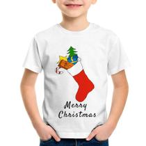 Camiseta Infantil Socket Merry Christmas - Foca na Moda