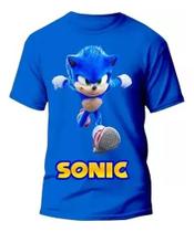 Camiseta Infantil Sonic Roblox Criança Desenho Personalizada