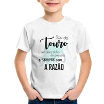 Camiseta Infantil Sou de Touro - Foca na Moda