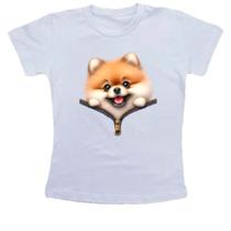 Camiseta Infantil Spitz Alemao no Ziper