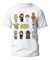 Camiseta Infantil Star Wars Básica 100% Algodão