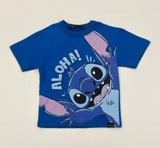Camiseta Infantil Stitch Azul Disney Youccie Estampada Moda Infantil Camiseta Infantil Stitch Azul Disney Youccie Estampada Moda Infantil