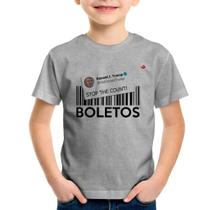 Camiseta Infantil Stop the Count Boletos - Foca na Moda