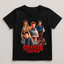 Camiseta Infantil Stranger Things 100% Algodão Nova 1 Camiseta Infantil Stranger Things 100% Algodão Nova 1