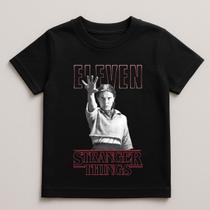Camiseta Infantil Stranger Things 100% Algodão Nova 3 Camiseta Infantil Stranger Things 100% Algodão Nova 3