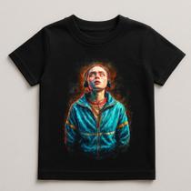 Camiseta Infantil Stranger Things Max 100% Algodao
