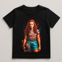 Camiseta Infantil Stranger Things Max Exclusiva Linda Camiseta Infantil Stranger Things Max Exclusiva Linda