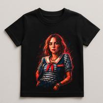 Camiseta Infantil Stranger Things Robin 100% Algodao Camiseta Infantil Stranger Things Robin 100% Algodao