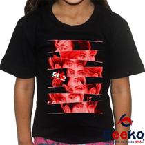 Camiseta Infantil Stray Kids 100% Algodão K-pop Geeko