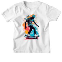 Camiseta Infantil Street Skate Art Splash Camiseta Infantil Street Skate Art Splash