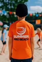 Camiseta Infantil Summer Pro Laranja - Original Logo Pequeno Camiseta Infantil Summer Pro Laranja - Original Logo Pequeno