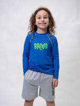 Camiseta Infantil Sunsafe Kids Manga Longa Royal Camiseta Infantil Sunsafe Kids Manga Longa Royal