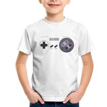 Camiseta Infantil Super Nintendo SNES Gamepad - Foca na Moda