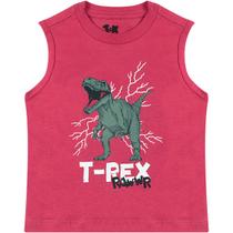 Camiseta Infantil T-Rex Vermelho - Toys & Kids