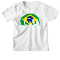 Camiseta Infantil Tamandua Bandeira Fauna Brasileira - Alearts