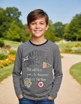 Camiseta Infantil Tamanho 10 Manga Longa DDK