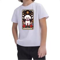 Camiseta Infantil Taro cachorro Bichon Frise