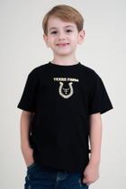 Camiseta Infantil Texas Farm - Cim034 - Do 2 Ao 8 - Preto