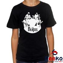 Camiseta Infantil The Beatles 100% Algodão Rock Geeko
