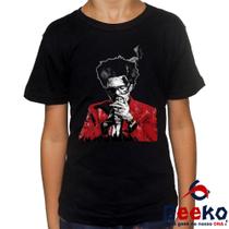 Camiseta Infantil The Weeknd 100% Algodão Geeko 04