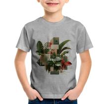 Camiseta Infantil Think Green - Foca na Moda