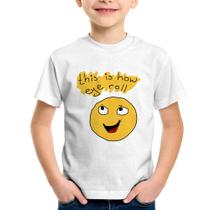 Camiseta Infantil This Is How Eye Roll - Foca na Moda