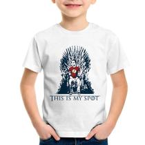 Camiseta Infantil This Is My Spot - Foca na Moda