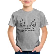 Camiseta Infantil This kid is going to be an artist - Foca na Moda