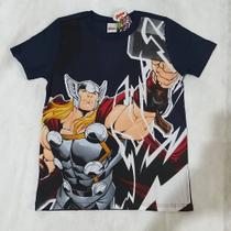 Camiseta Infantil Thor - Manga Curta, Gola redonda - Marvel Avengers- Malwee Kids
