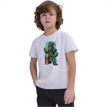 Camiseta Infantil Tiki dude cerveja Camiseta Infantil Tiki dude cerveja