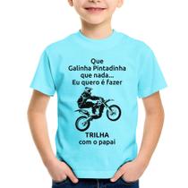 Camiseta Infantil Trilha com o papai - Foca na Moda