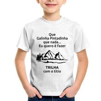 Camiseta Infantil Trilha com o titio Trekking - Foca na Moda