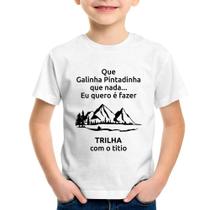 Camiseta Infantil Trilha com o titio Trekking - Foca na Moda