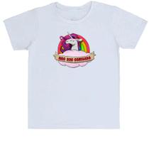 Camiseta Infantil Unicório Não sou obrigada