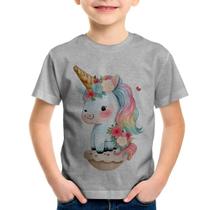 Camiseta Infantil Unicórnio Bebê - Foca na Moda