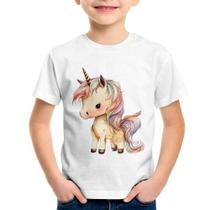 Camiseta Infantil Unicórnio Desenho - Foca na Moda