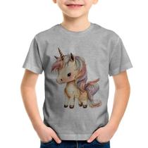 Camiseta Infantil Unicórnio Desenho - Foca na Moda