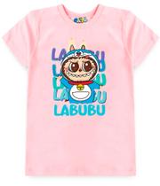 Camiseta Infantil Unissex 100 algodão Labubu Camiseta Infantil Unissex 100 algodão Labubu