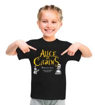 Camiseta Infantil Unissex Alice in Chains - Down in a Hole - Preta Camiseta Infantil Unissex Alice in Chains - Down in a Hole - Preta