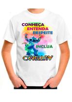 Camiseta infantil unissex autismo criança autista l