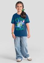 Camiseta infantil unissex copa do mundo com Stitch Brandili
