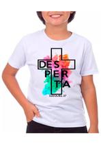 Camiseta infantil unissex desperta Ezequiel gospel cruz Jesus