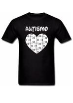 Camiseta infantil unissex espectro autismo criança autista