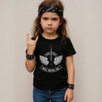 Camiseta Infantil Unissex Estampada Will Never Die 039 Blusa Manga Curta Gola Redonda Rock Despojada Camiseta Infantil Unissex Estampada Will Never Die 039 Blusa Manga Curta Gola Redonda Rock Despojada