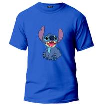 Camiseta Infantil Unissex Lilo Stitch Personagem Desenho Animado