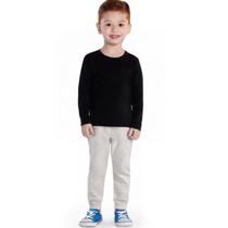 Camiseta Infantil Unissex Malha Térmica Confortável Sofisticada Moderna Kyly 208147