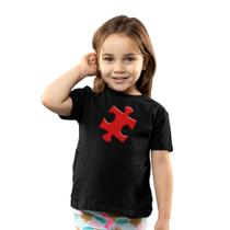Camiseta Infantil Unissex Menino Quebra Cabeça Me Completa Camiseta Infantil Unissex Menino Quebra Cabeça Me Completa